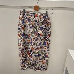 Reitmans Asymmetrical Floral Skirt - Multicolor